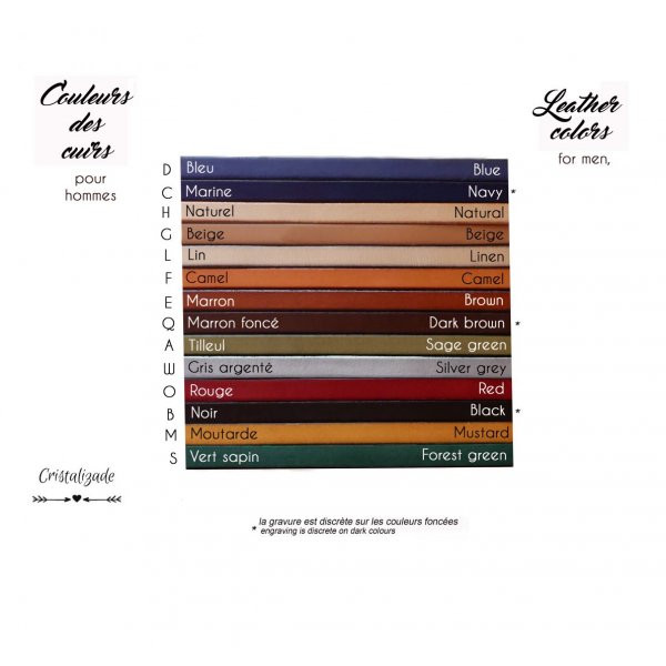 Bracciale bicolore in pelle e metallo da personalizzare