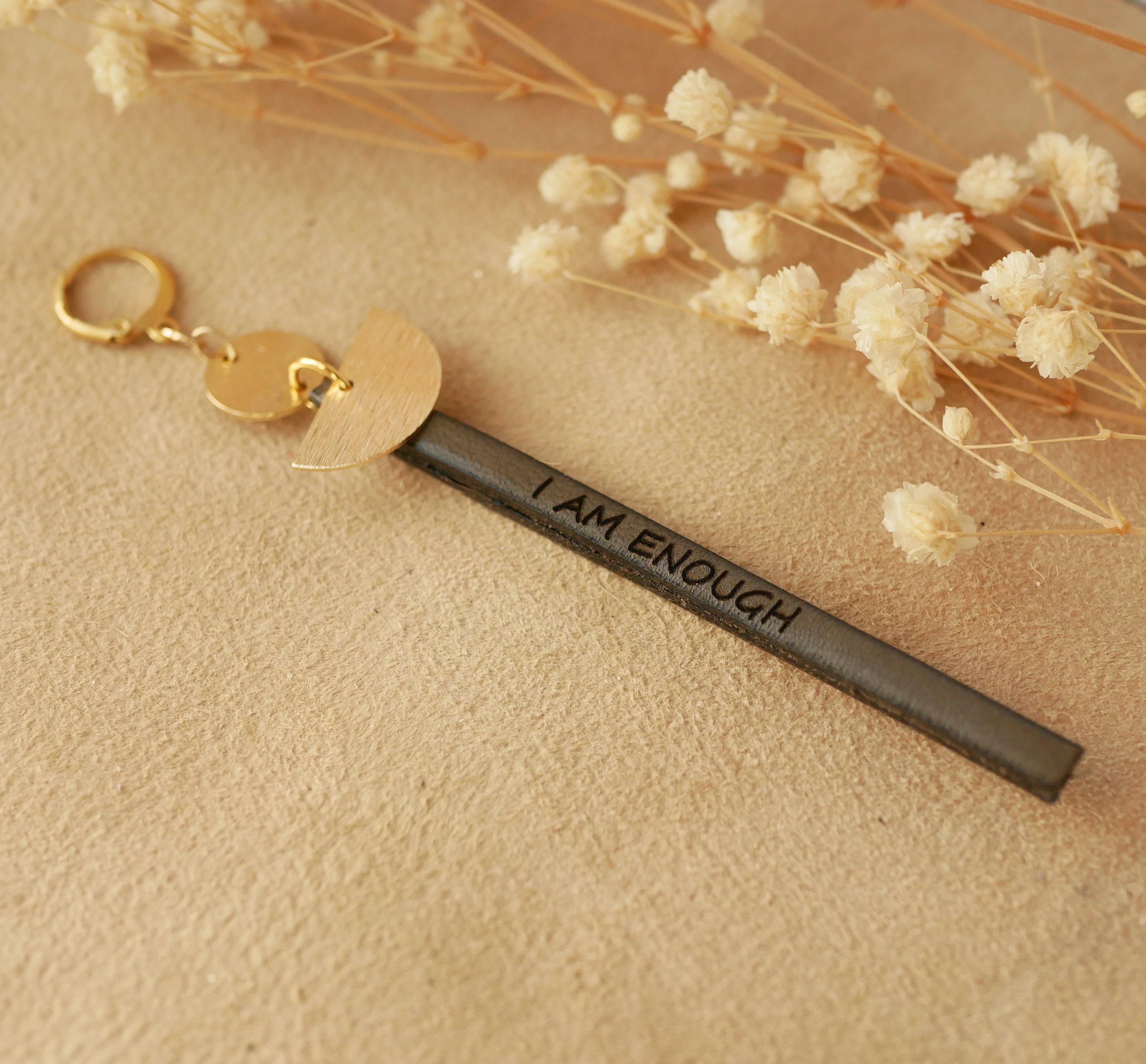 Solo orecchini lunghi pendenti Pelle rosa o colore a scelta