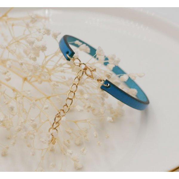 Cavigliera in pelle pregiata da personalizzare con un'incisione