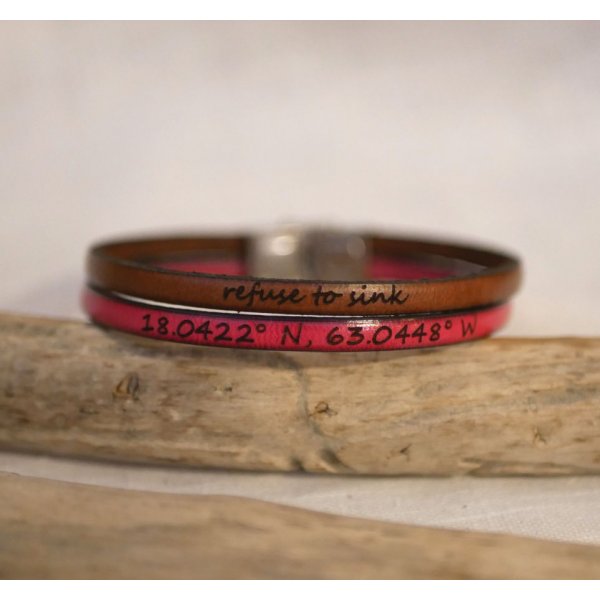 Cinturino in pelle a doppio colore personalizzabile per uomo e donna