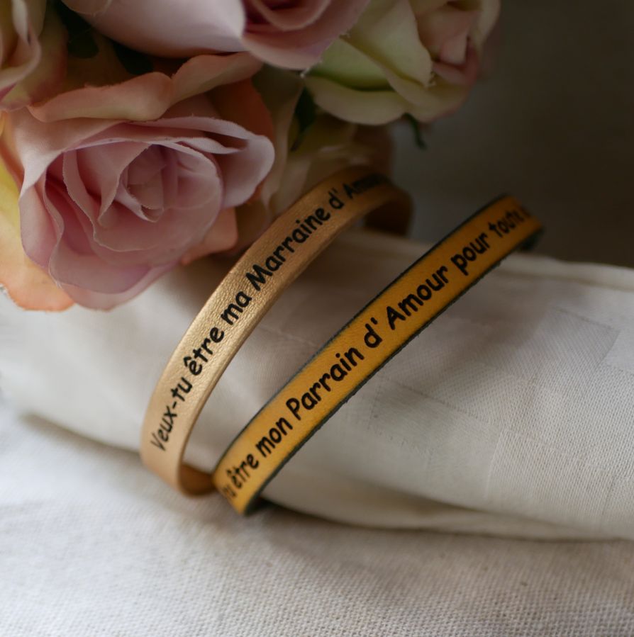 Bracciale in pelle da personalizzare con incisione elegante chiusura magnetica