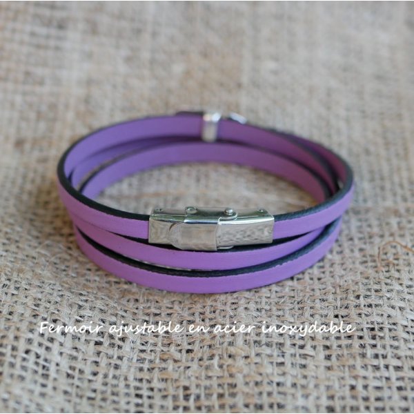 Cinturino in pelle multigiro personalizzabile con motivo a stella, infinito o cuore 