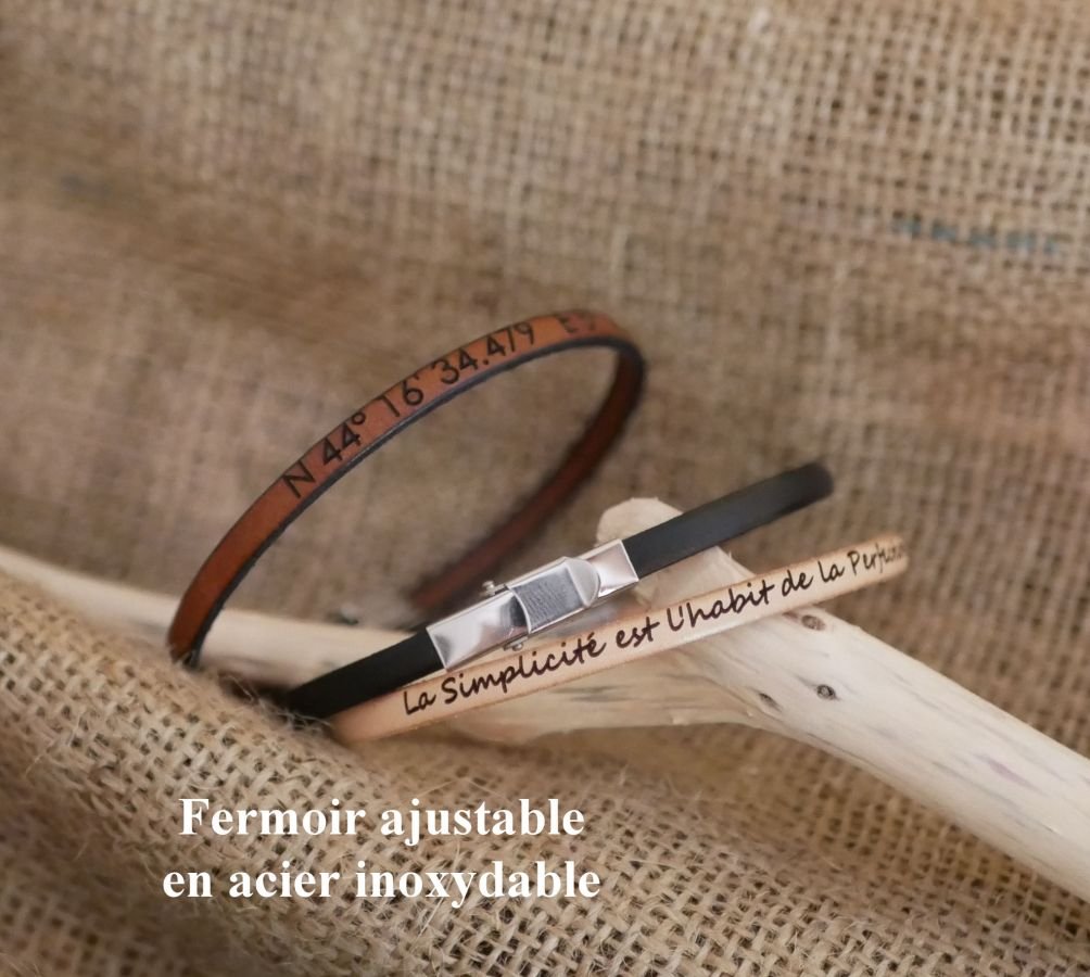 Bracciale da donna in pelle pregiata con stampa impressionista