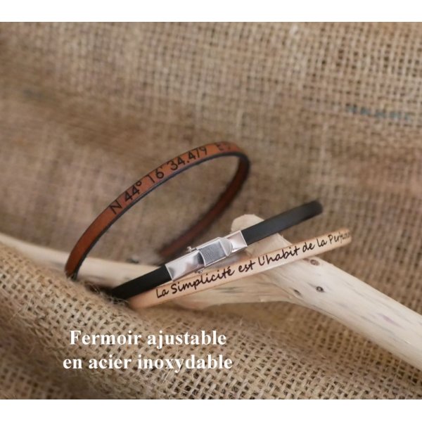 Bracciale da donna in pelle pregiata con stampa serpente nei toni del blu