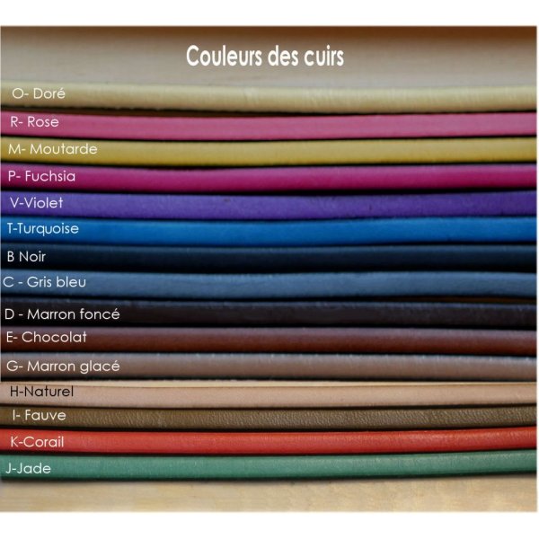 Boucles d'oreilles en cuir perle en pierre olivine