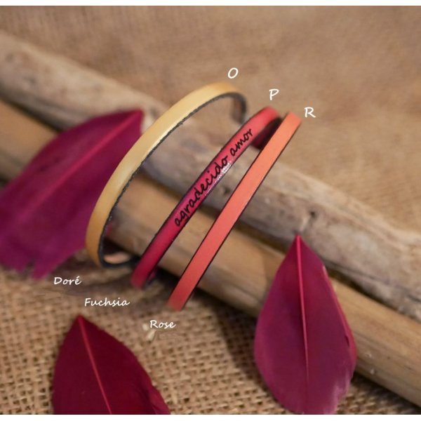 Bracciale da donna in pelle pregiata personalizzabile 