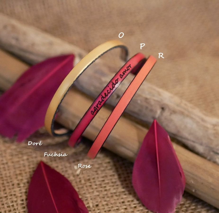 Bracciale da donna in pelle pregiata personalizzabile 