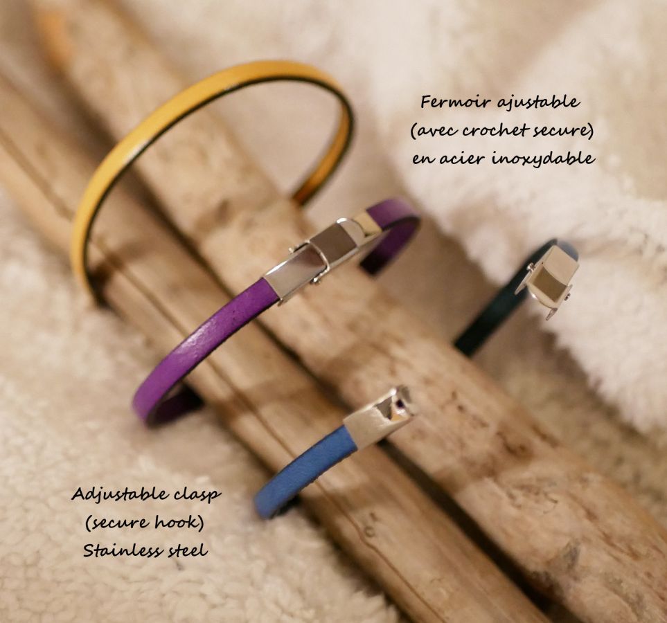 Bracciale da donna in pelle pregiata personalizzabile 