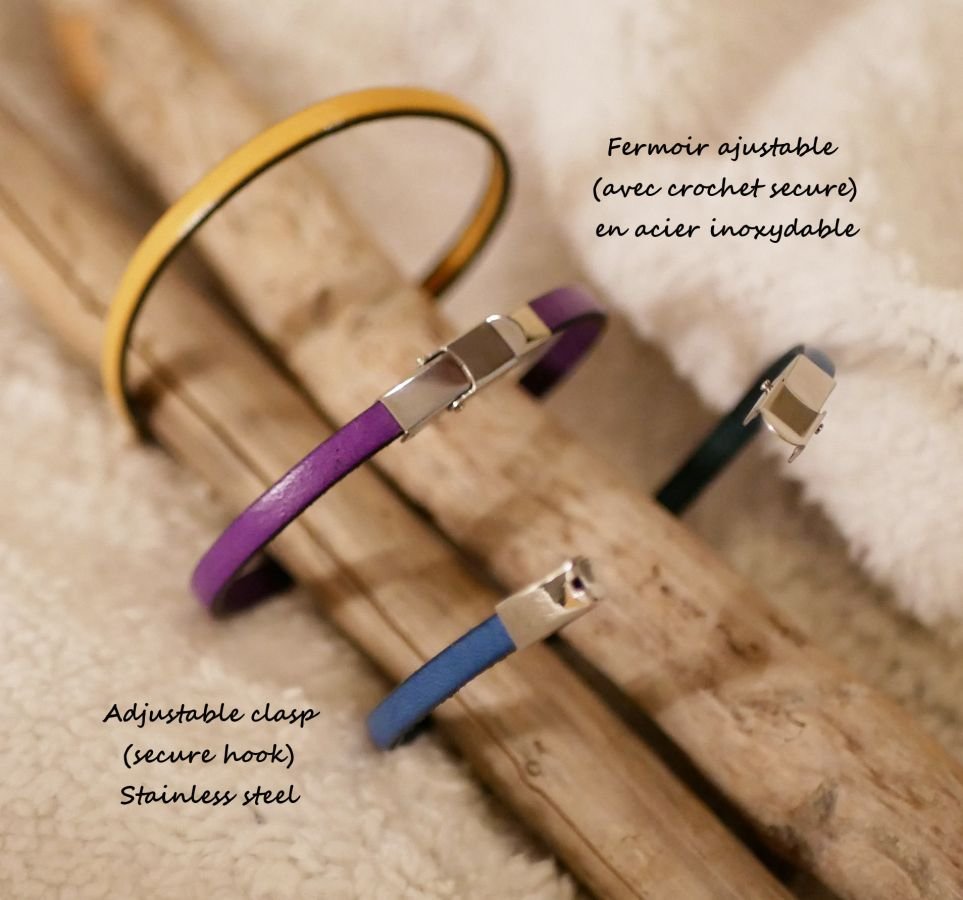 Bracciale da donna in pelle pregiata personalizzabile 