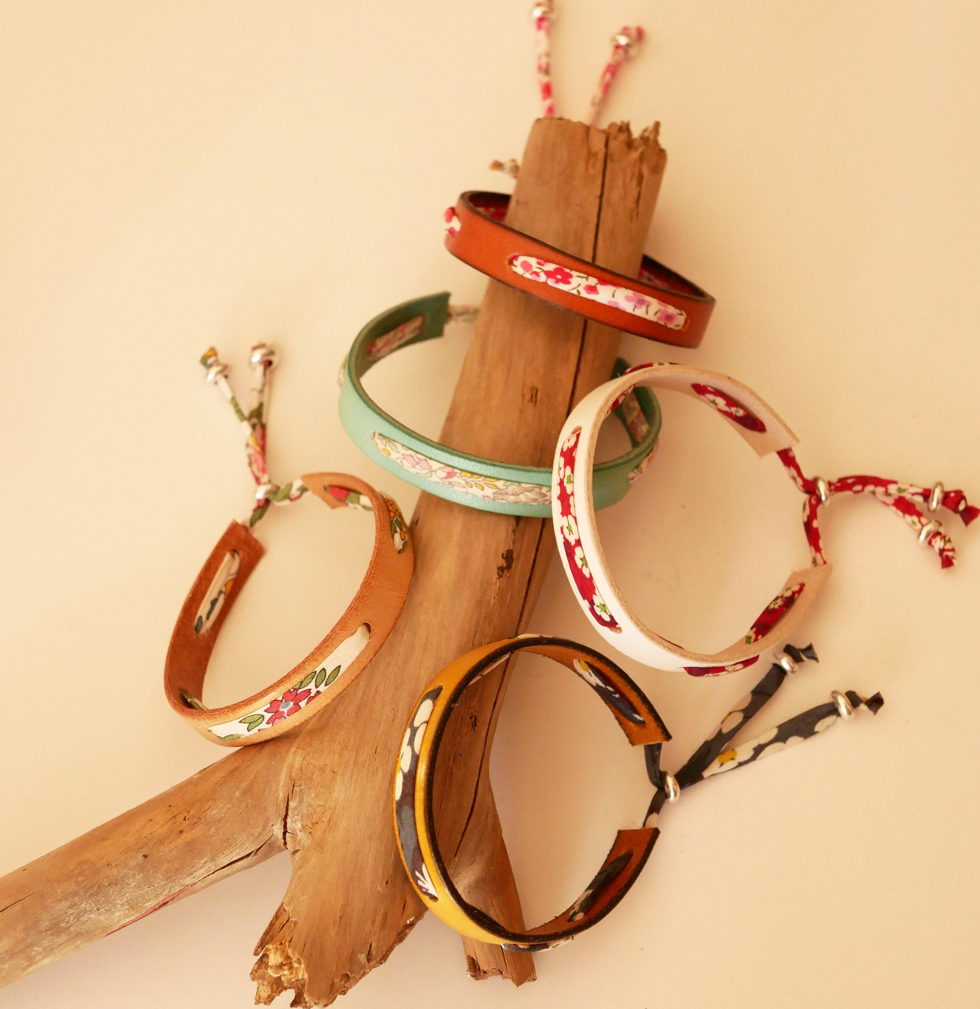Bracciale Florâme da personalizzare con il cordino Liberty e il colore della pelle