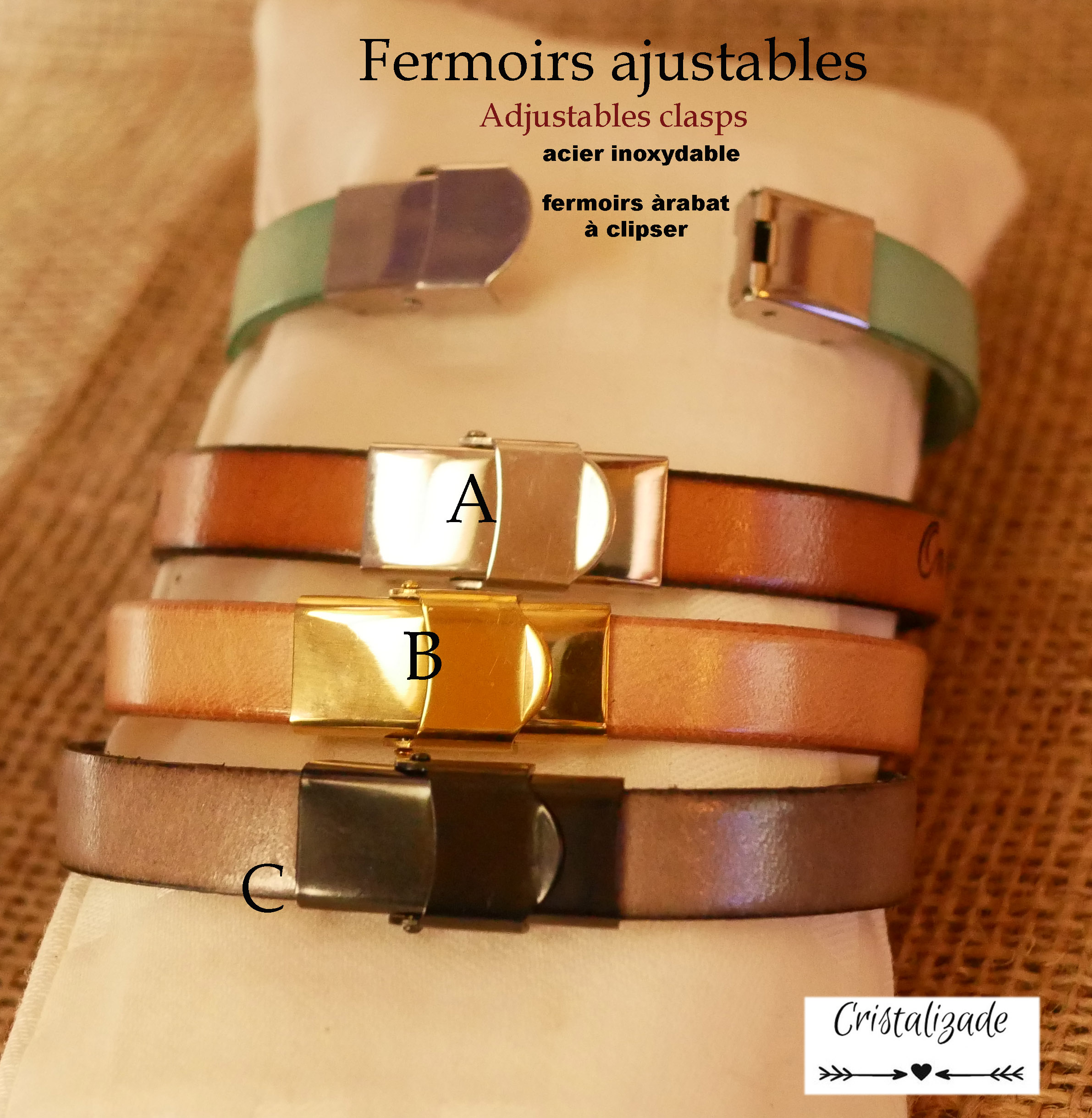 Bracciale duo da uomo in pelle personalizzabile tramite incisione