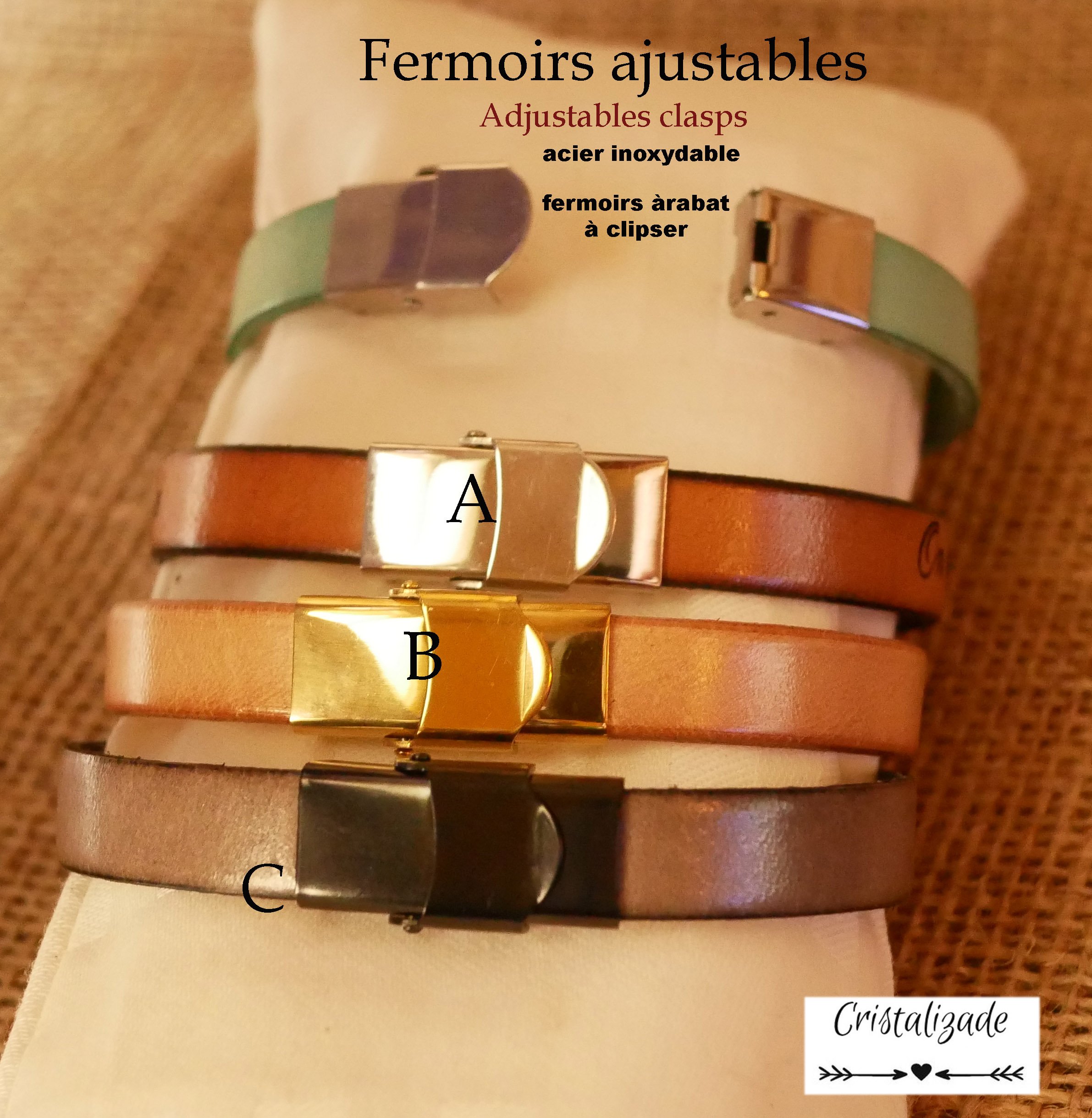 Bracciale duo da uomo in pelle personalizzabile tramite incisione