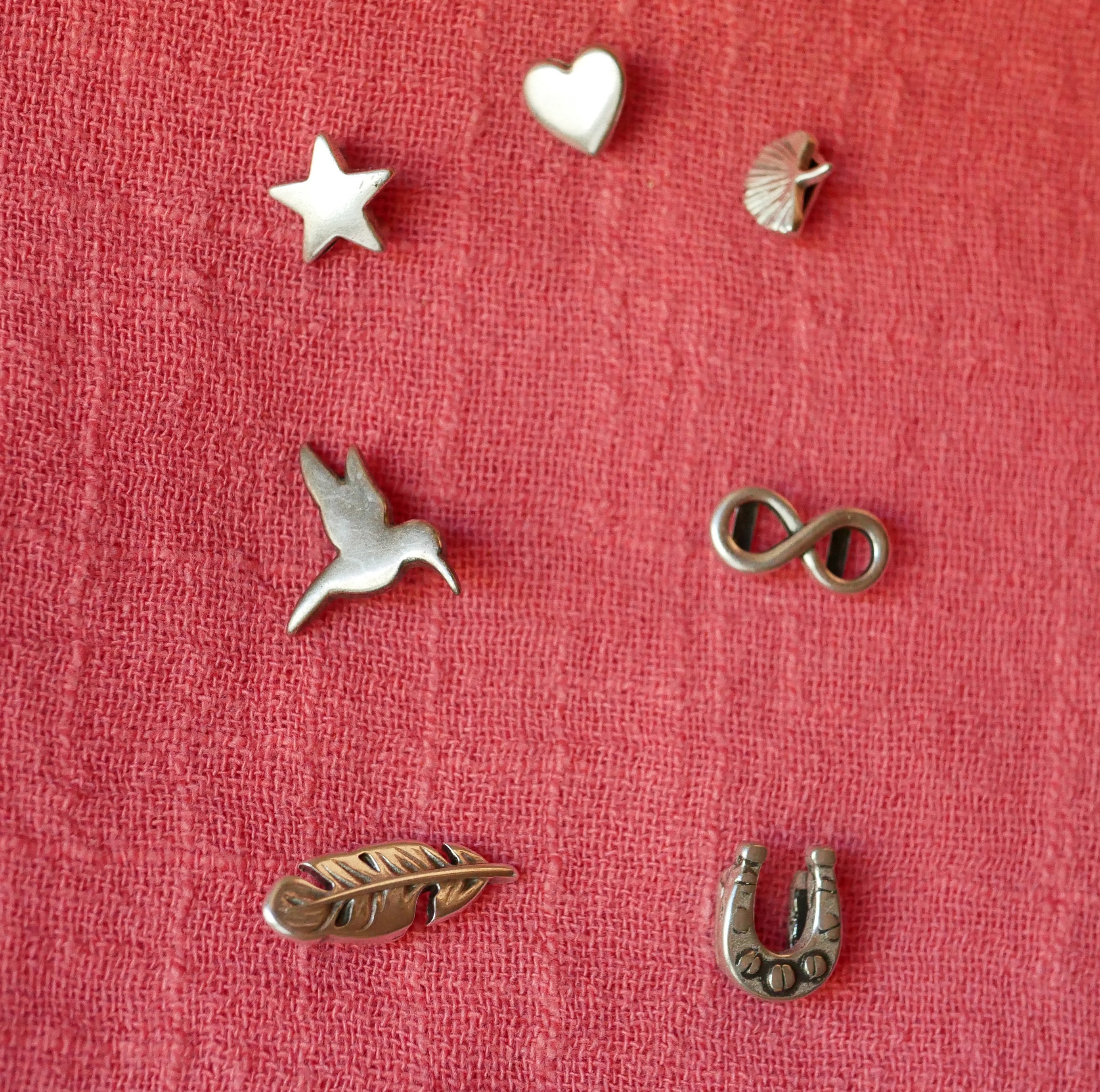 Bracciale in multi-pelle turchese e marrone con 2 passanti argentati