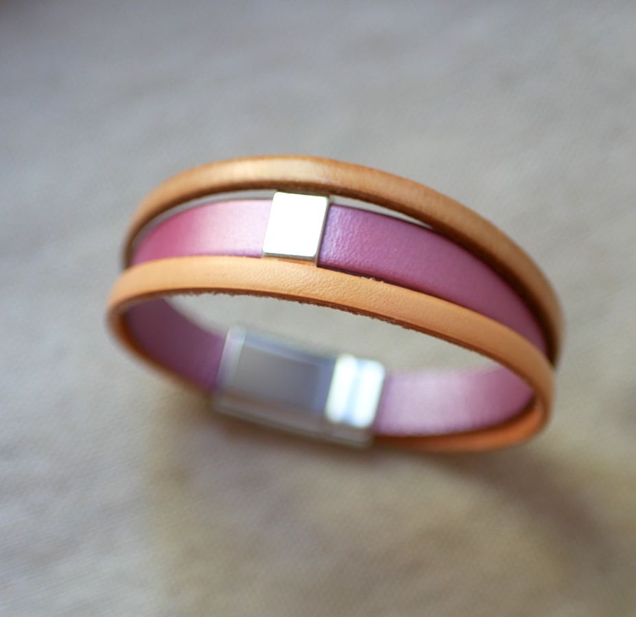 Bracciale Peach and Rose da personalizzare 