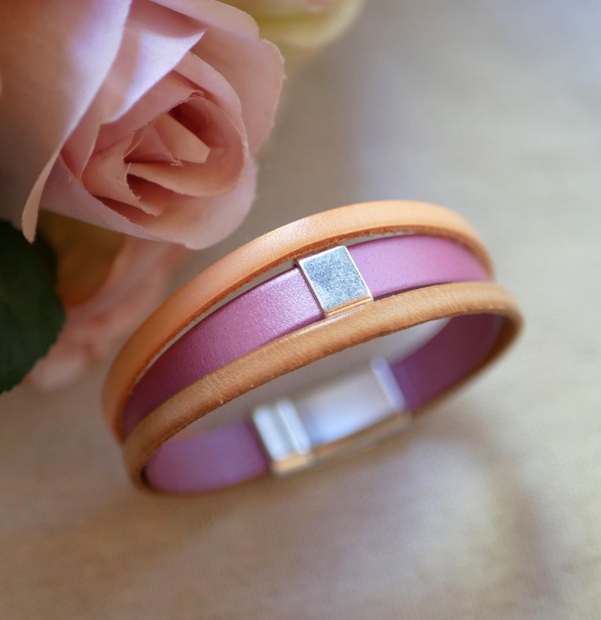 Bracciale Peach and Rose da personalizzare 