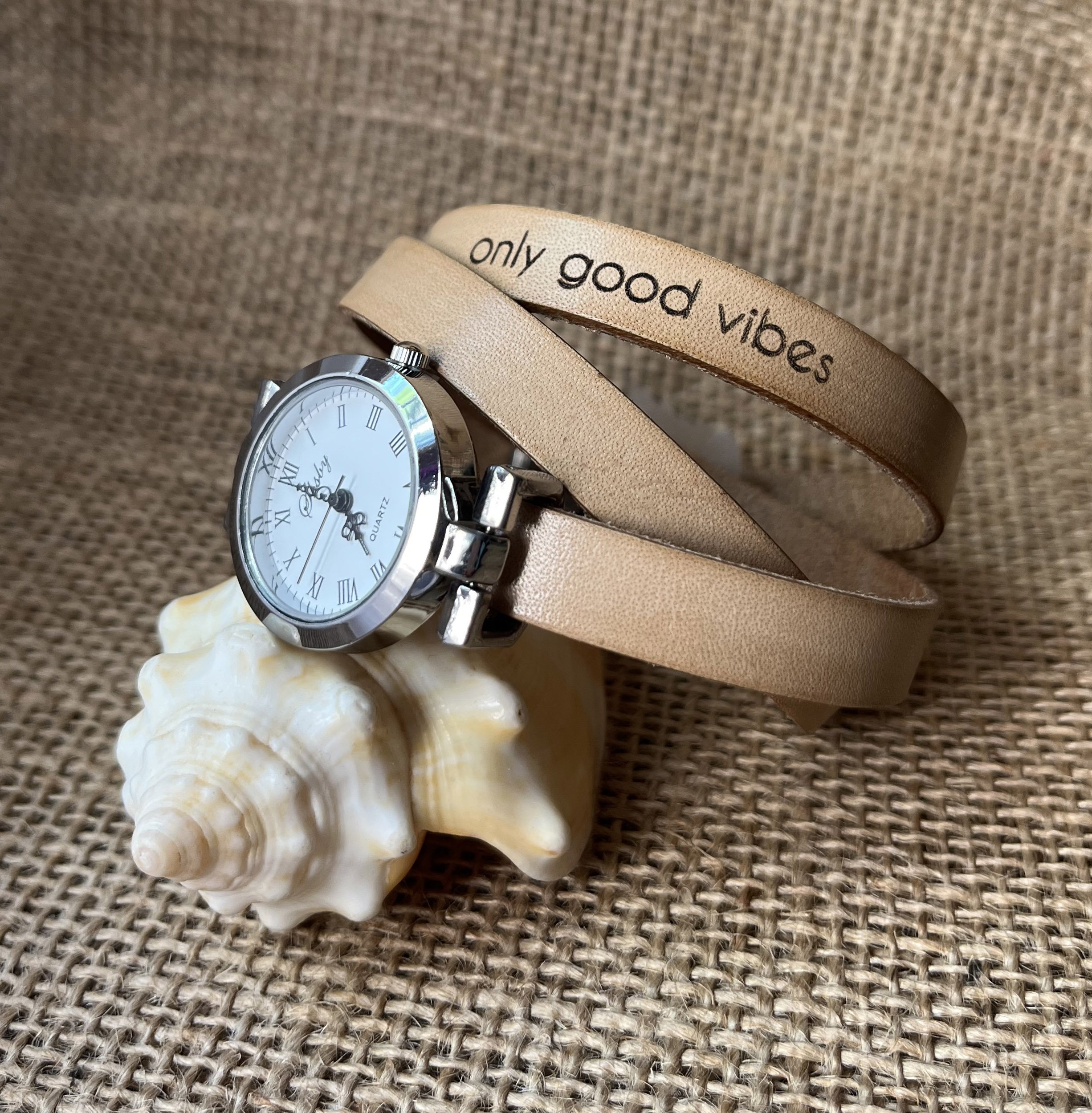 Orologio multigiro personalizzabile con quadrante argentato 