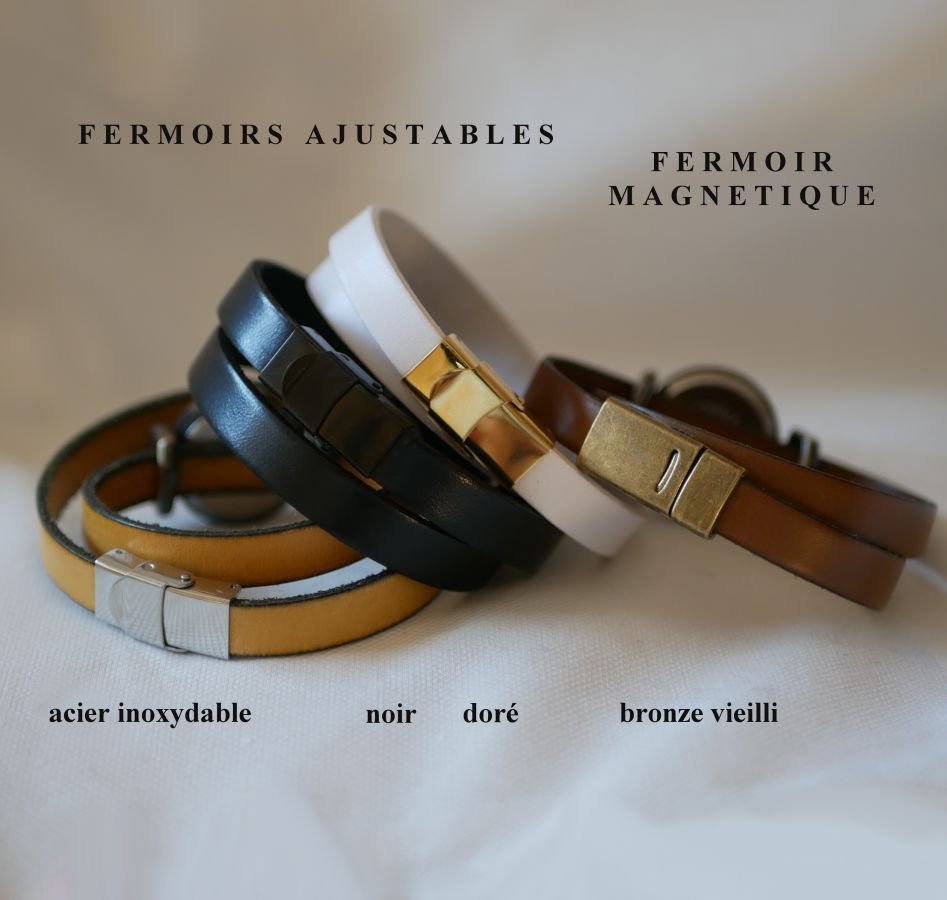 Orologio personalizzabile con quadrante in bronzo e numeri arabi su un cinturino in pelle a 2 giri di lancetta 