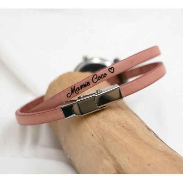 Orologio gioiello da donna in pelle personalizzabile e colorato