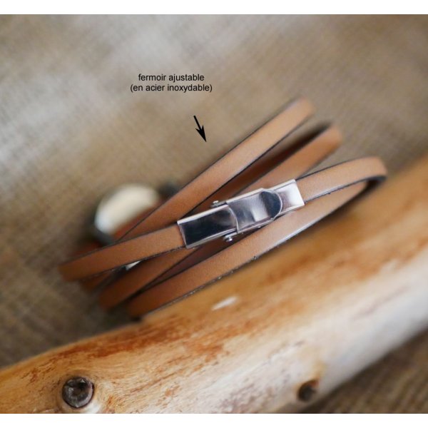 Orologio da donna o da ragazza con cinturino in pelle multigiro a scelta