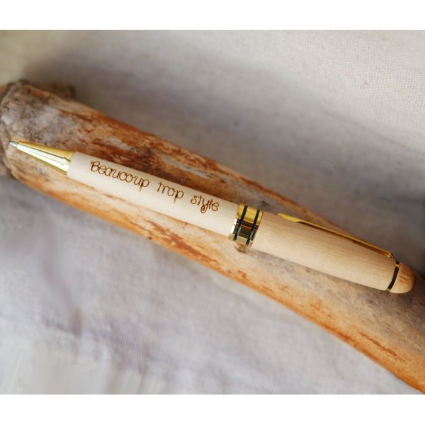 Borsa regalo da donna con penna in legno incisa + tracolla in pelle personalizzabile + portachiavi 