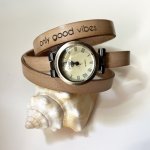 Orologio triplo tour personalizzabile con quadrante bronzo 